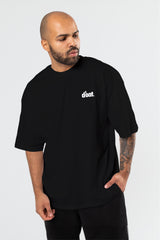 ALLDAYS d'oat. Oversized tee in black